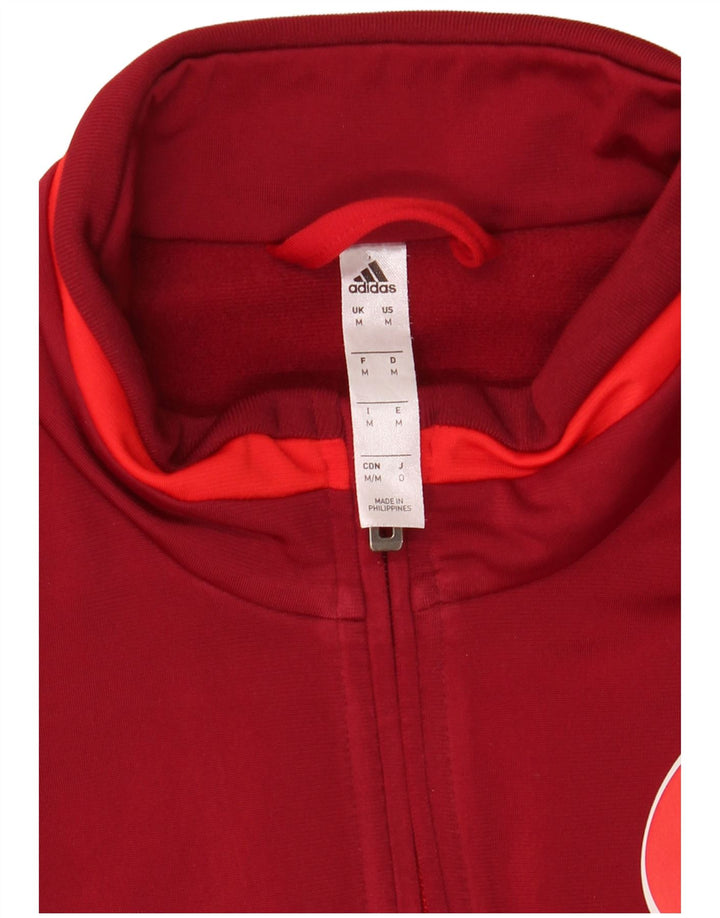 Adidas Herren FSV Trier-Tarforst Graphic Trainingsanzug Top Jacke Mittelrot