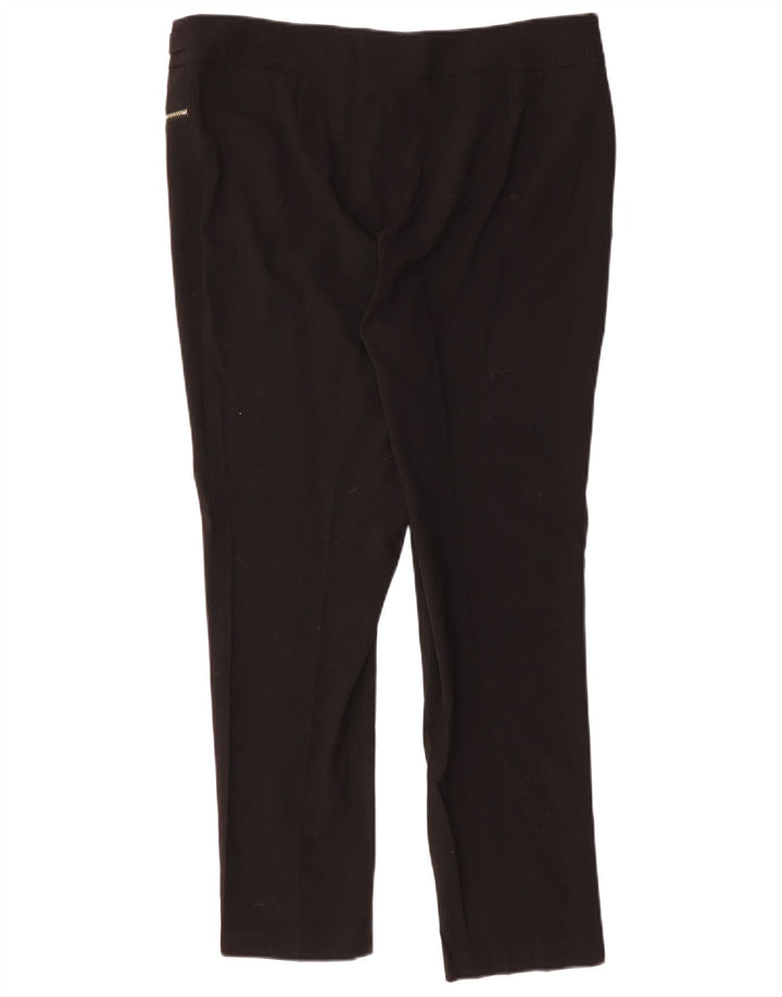 CALVIN KLEIN Damen Slim Freizeithose US 12 Large W36 L30 Schwarz