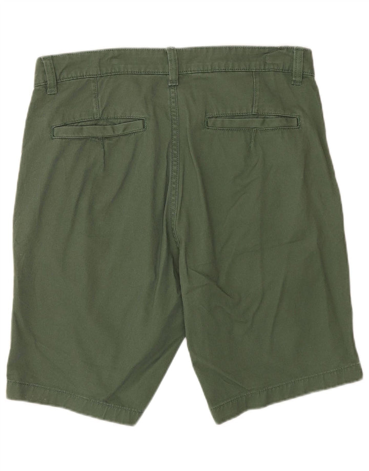 Dack's Herren-Chinoshorts mit normaler Passform, Größe 46, Größe S, W30, grüne Baumwolle