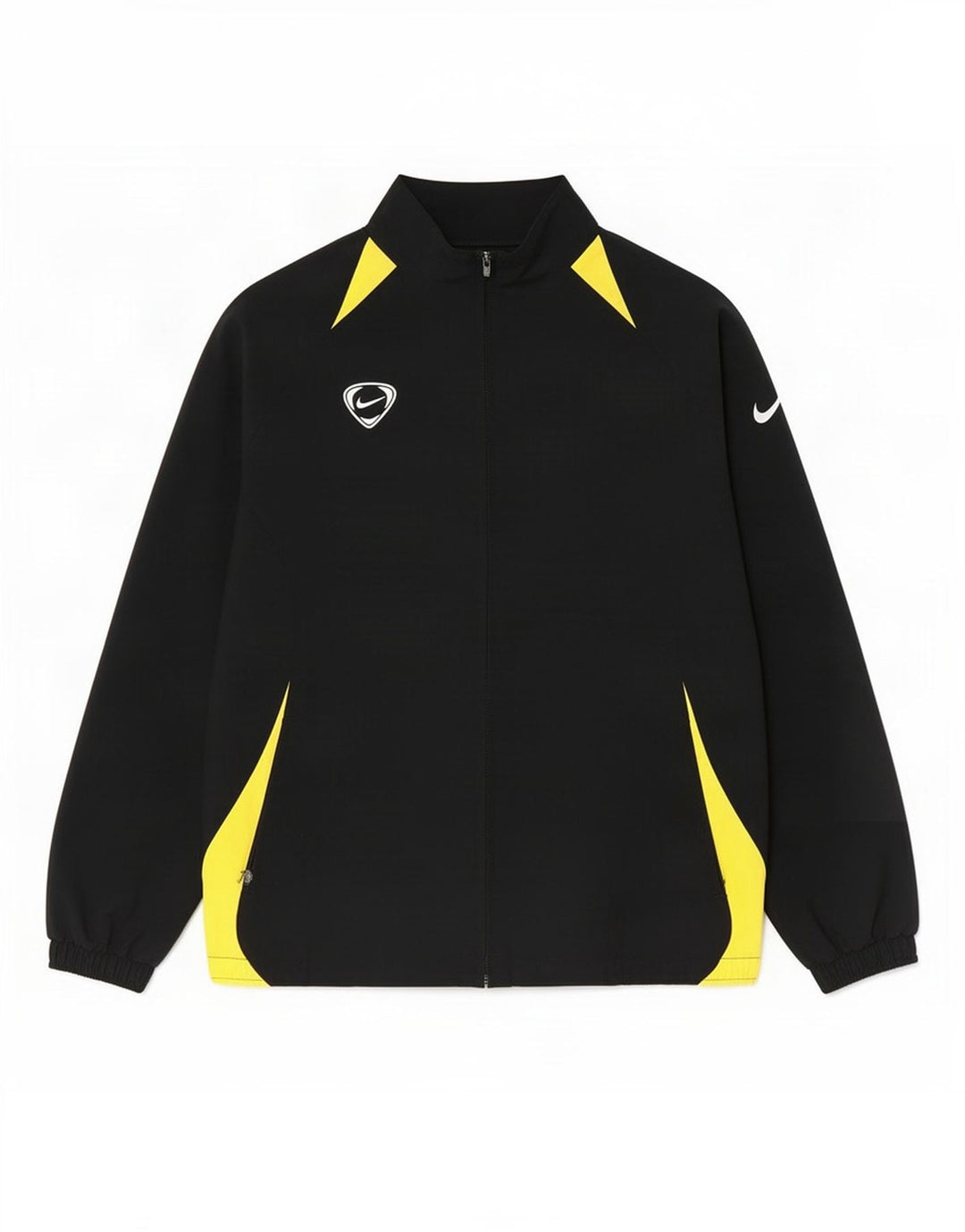 Nike Jungen-Trainingsanzug-Top-Jacke, 12–13 Jahre, Größe L, Schwarz, Farbblock