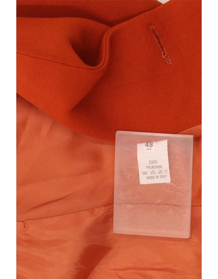 HALFON Damen 1-Knopf-Blazerjacke IT 48 XL Orange Polyester
