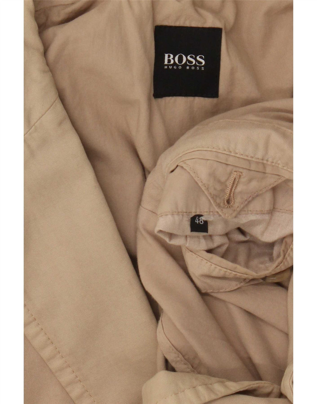 Hugo Boss Herren-Blazer mit 2 Knöpfen, EU 48, Mittelbeige