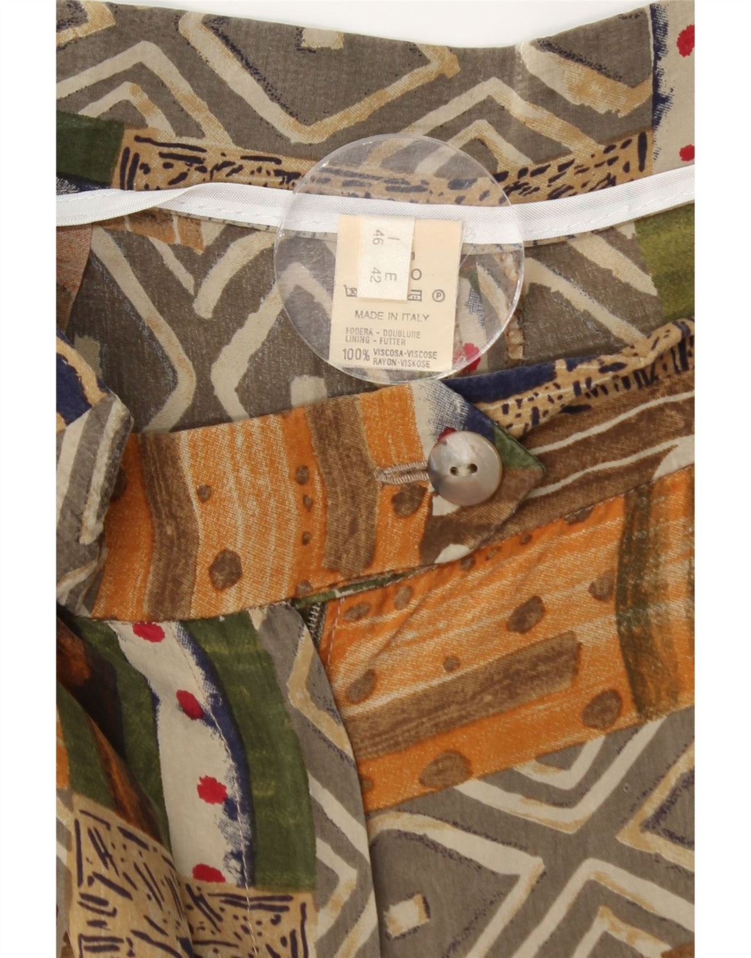 VINTAGE Freizeitshorts mit hoher Taille für Damen IT 46 Large W28 Mehrfarbig