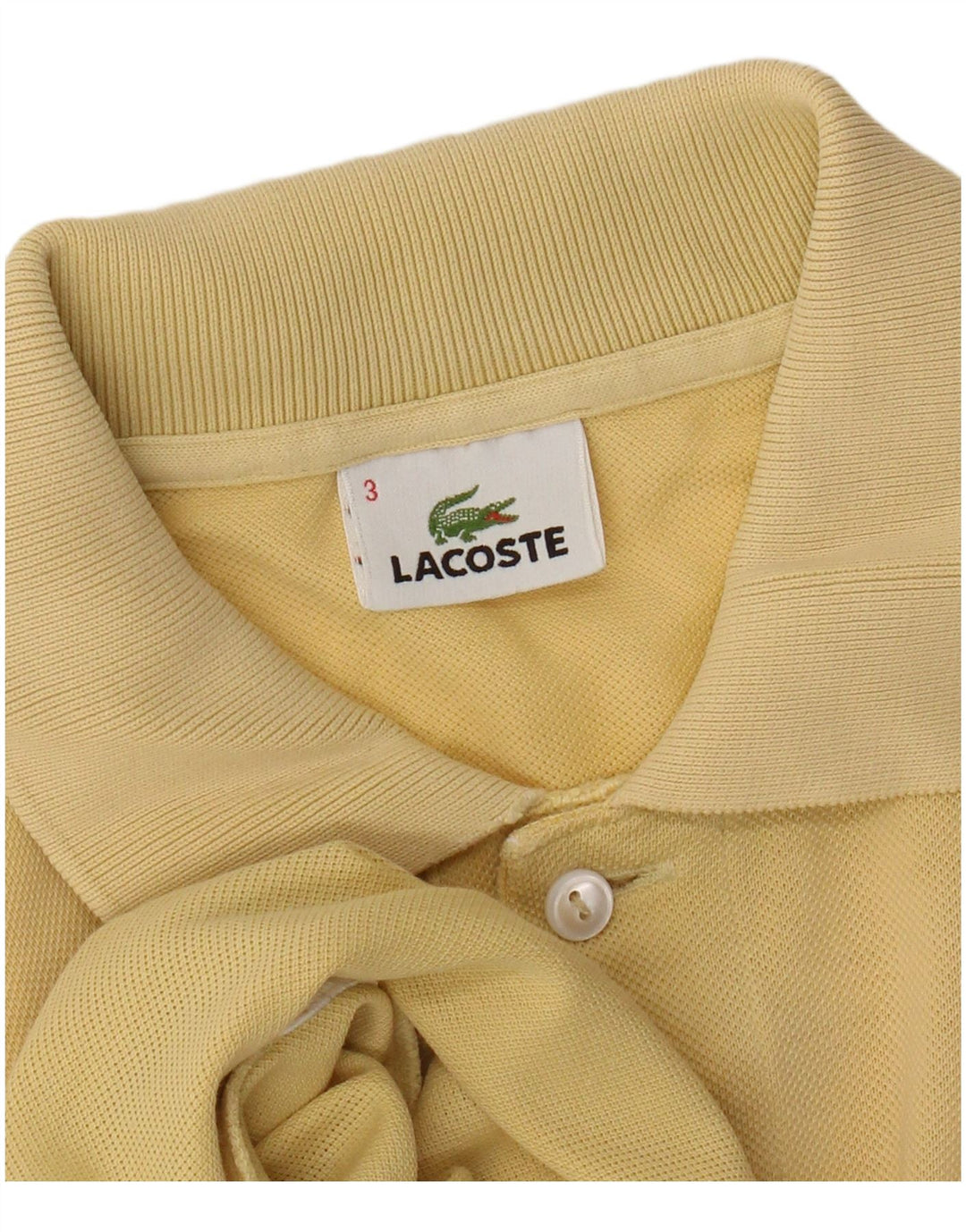 Lacoste Herren-Poloshirt, Größe 3, klein, Gelb
