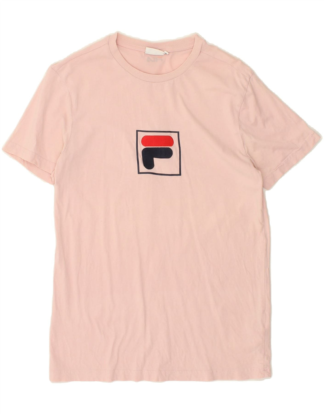 FILA Mens Graphic T-Shirt Top Small Pink Cotton Vintage Fila and Second-Hand Fila from Messina Hembry 