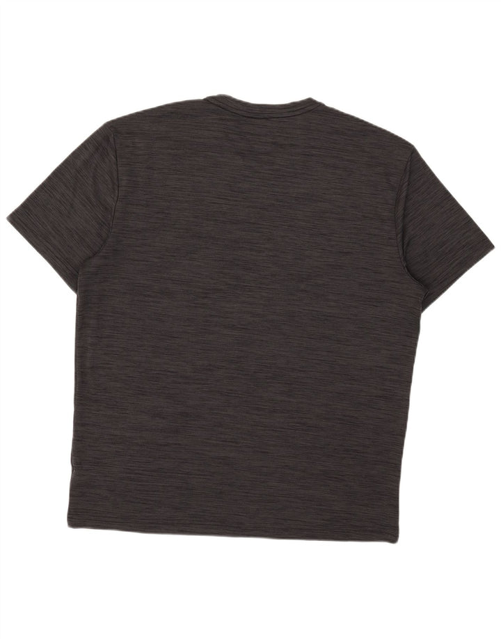 Reebok Herren T-Shirt Top XL Grau geflecktes Polyester