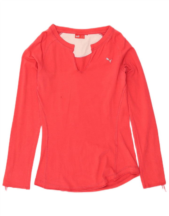PUMA Damen Top Langarm UK 12 Mittelrot