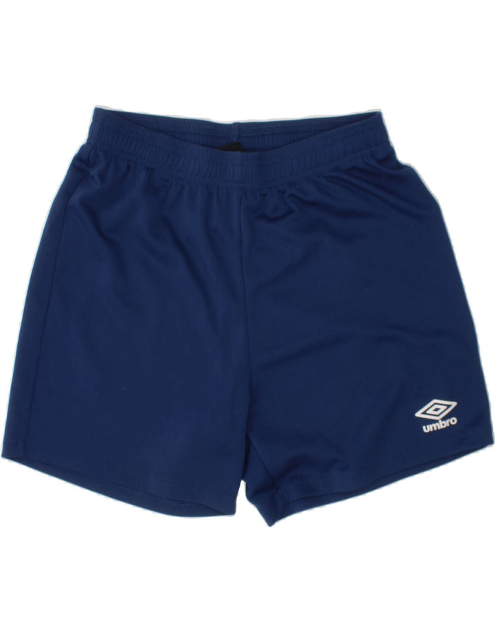 UMBRO Boys Sport Shorts 12-13 Years Large Blue Polyester Vintage Umbro and Second-Hand Umbro from Messina Hembry 