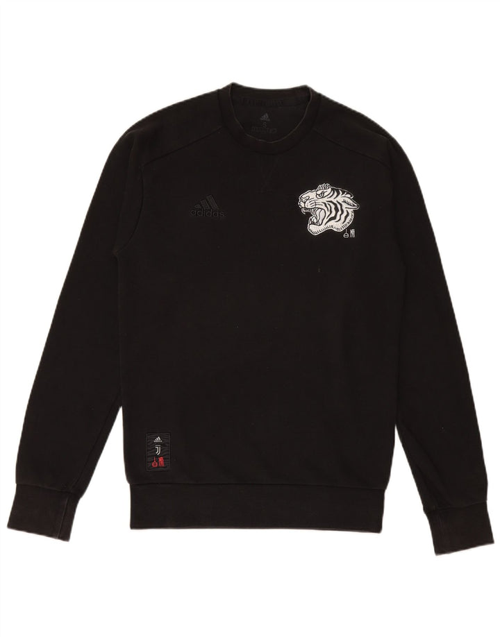 ADIDAS Herren Graphic Sweatshirt Pullover Small Schwarz