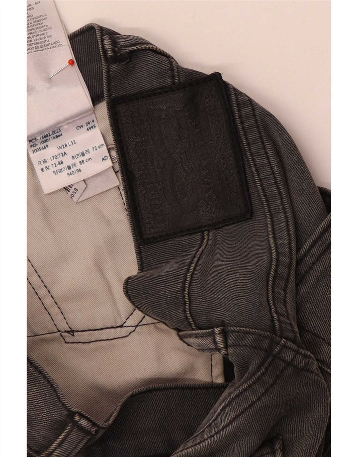 Levi's Herren 522 Tapered Slim Jeans W28 L29 Graue Baumwolle