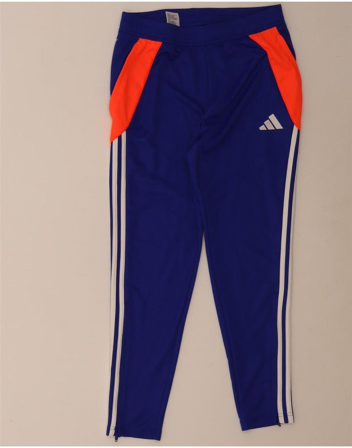 Adidas Herren Aeroready Trainingshose Mittelblaues Colourblock-Polyester