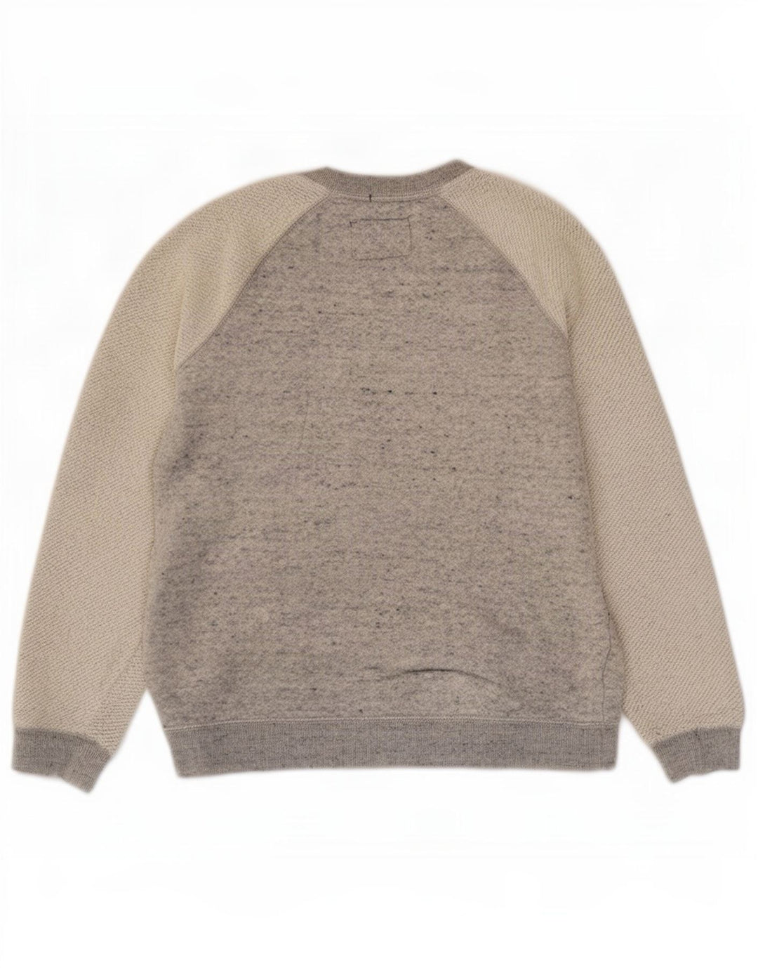 Superdry Grafik-Sweatshirtpullover für Damen, UK 10, Größe S, Grau, Farbblock