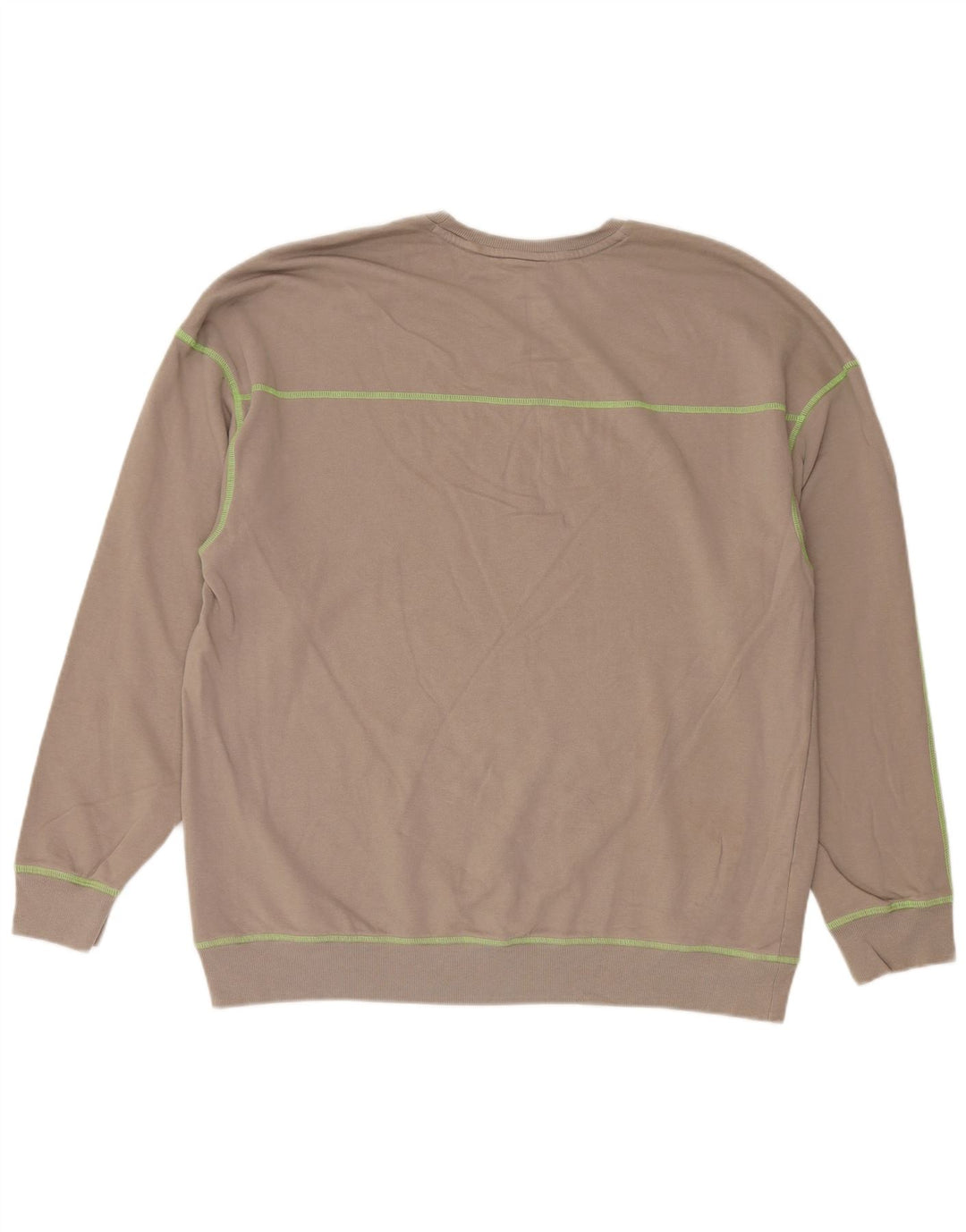 Calvin Klein Herren-Grafik-Oberteil, langärmelig, groß, braune Baumwolle