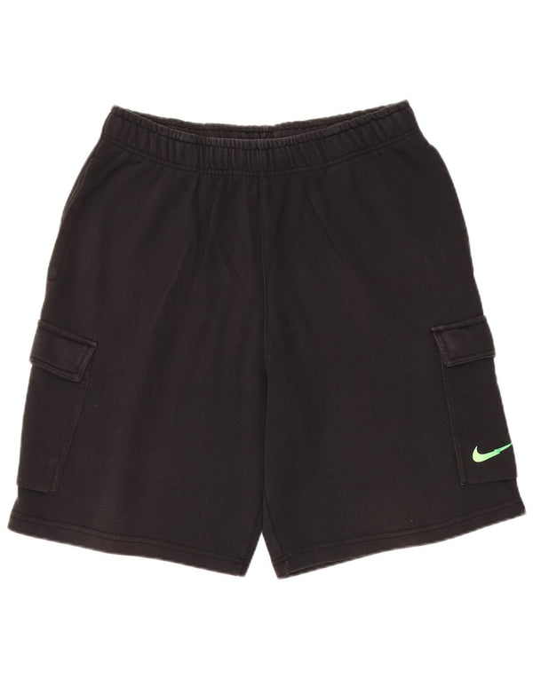 Nike Herren-Sportshorts mit Standard-Passform, mittelschwarze Baumwolle