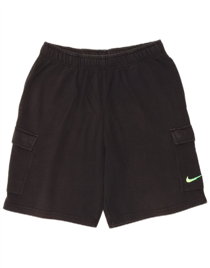 Nike Herren-Sportshorts mit Standard-Passform, mittelschwarze Baumwolle
