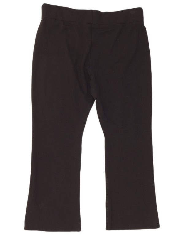 Marks & Spencer Damen Bootcut-Hose mit kurzem Schnitt, UK 20, 2XL, W36, L26, Schwarz