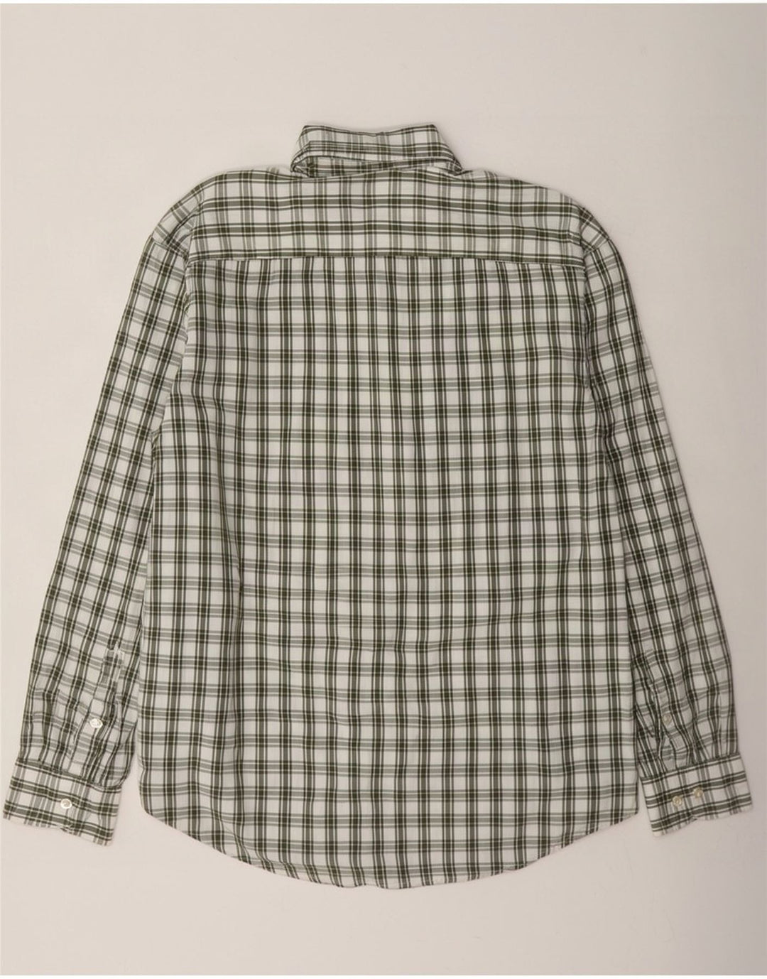 Tommy Hilfiger Herrenhemd, groß, grün kariert, Baumwolle