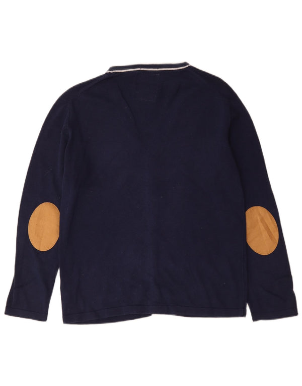Strickjacke für Jungen von Zara, 13–14 Jahre, marineblau, gestreift, Baumwolle