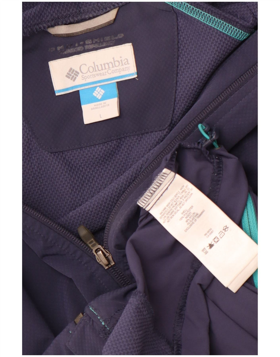 COLUMBIA Damen Omni-Shade Trainingsanzug-Oberjacke UK 16 Large Marineblau