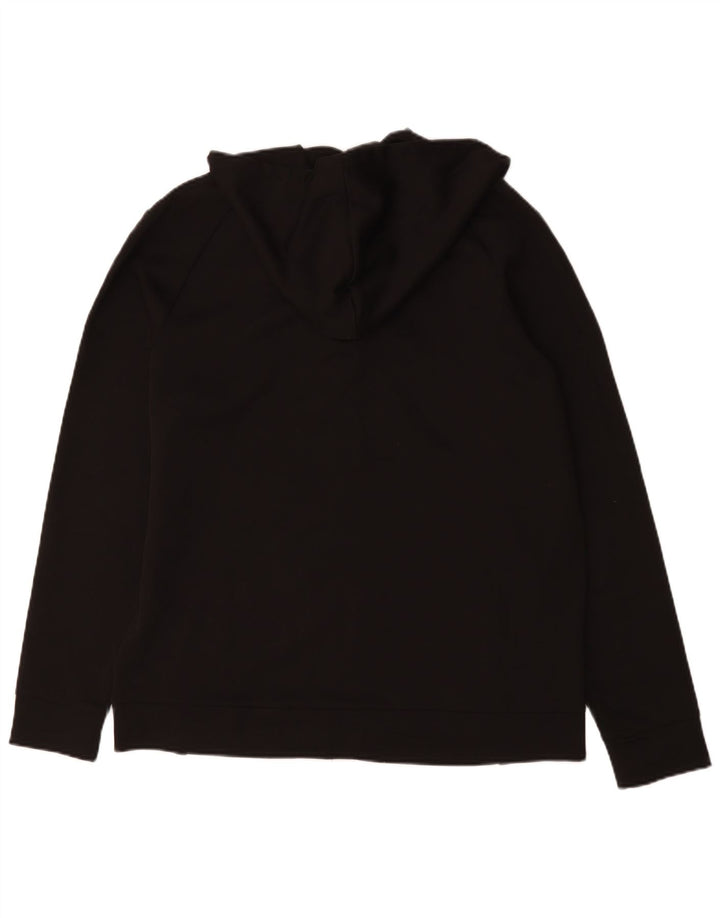 Hugo Boss Herren-Kapuzenpullover mit Reißverschluss, XL, schwarzes Polyester