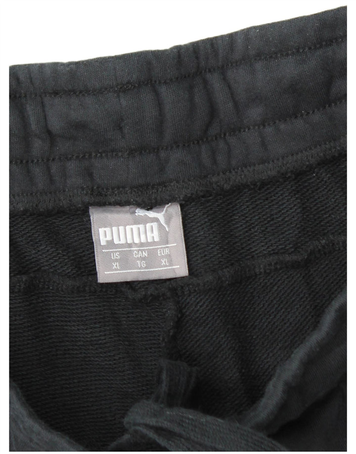 PUMA Mens Tracksuit Trousers XL  Black Cotton