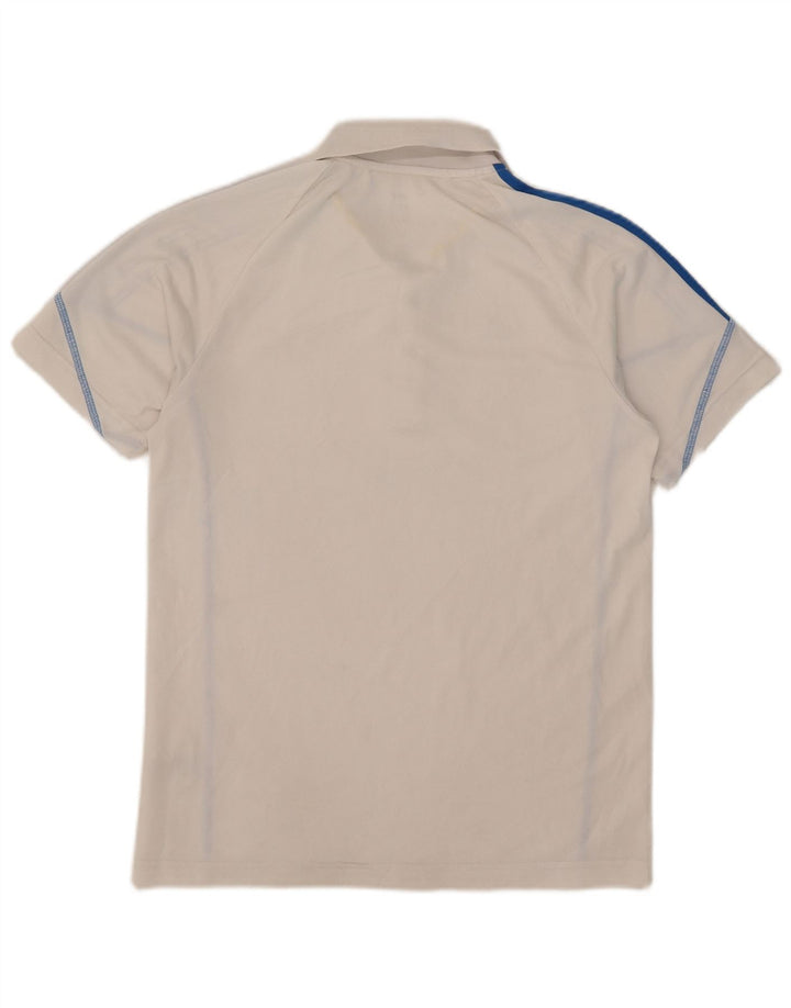 ADIDAS Herren Climalite Poloshirt Small Weiß Polyester