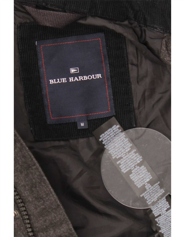 Marks & Spencer Herren Blue Harbor Quilted Utility Jacke UK 38 Mittelgrau