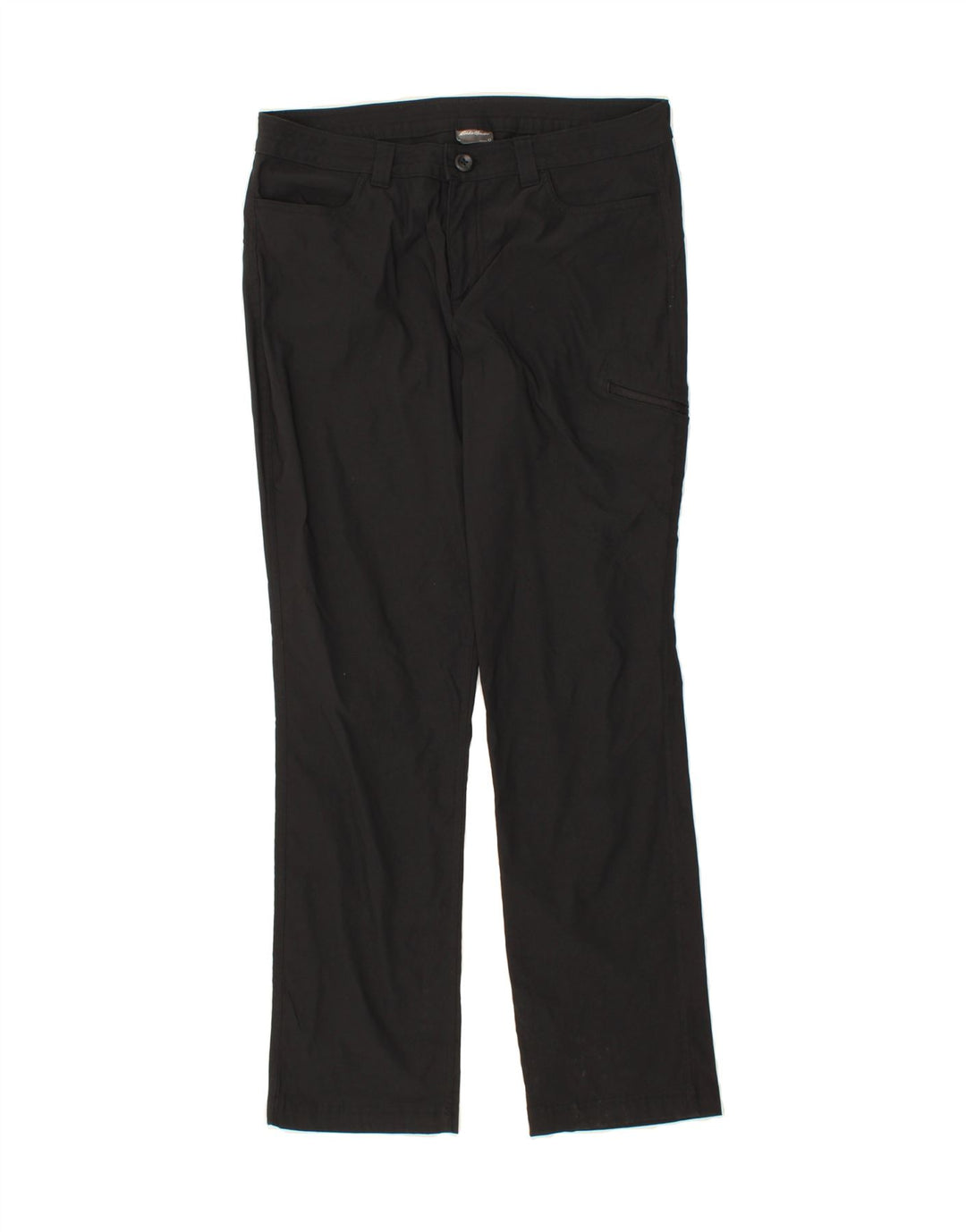 EDDIE BAUER Womens Straight Cargo Trousers US 12 Large W32 L31 Black Vintage Eddie Bauer and Second-Hand Eddie Bauer from Messina Hembry 