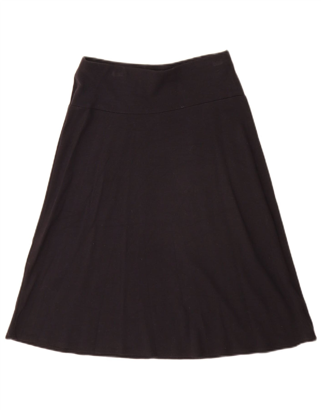 Marks & Spencer Damen A-Linienrock UK 8 Small W26 Schwarze Viskose