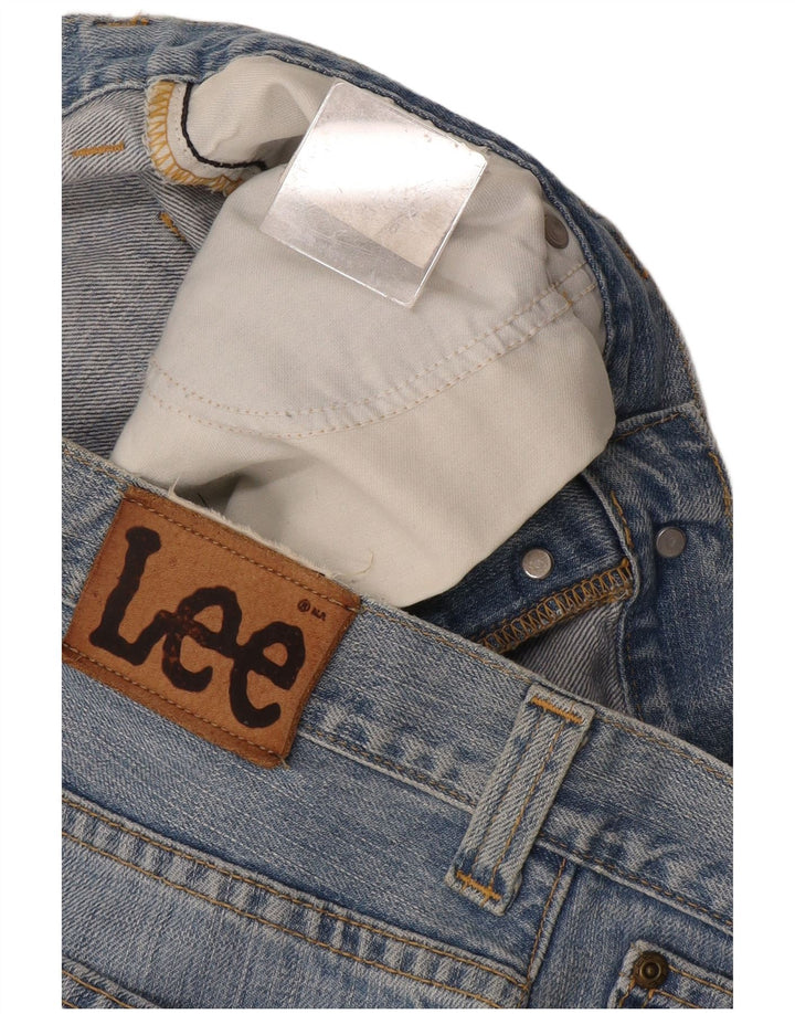 Lee Herren Straight Jeans W33 L36 Blaue Baumwolle