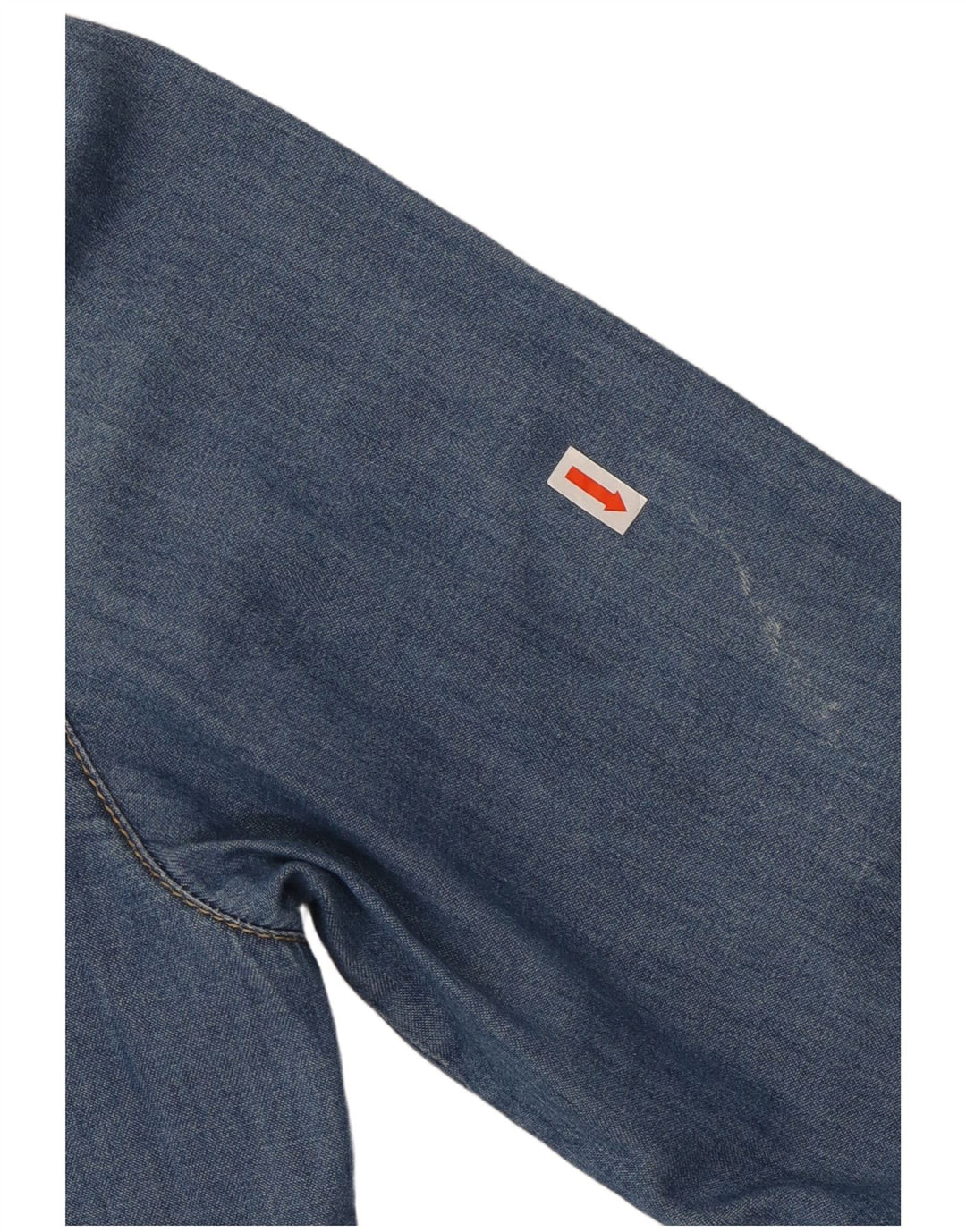 ZARA Mens Slim Fit Denim Shirt Large Blue Cotton