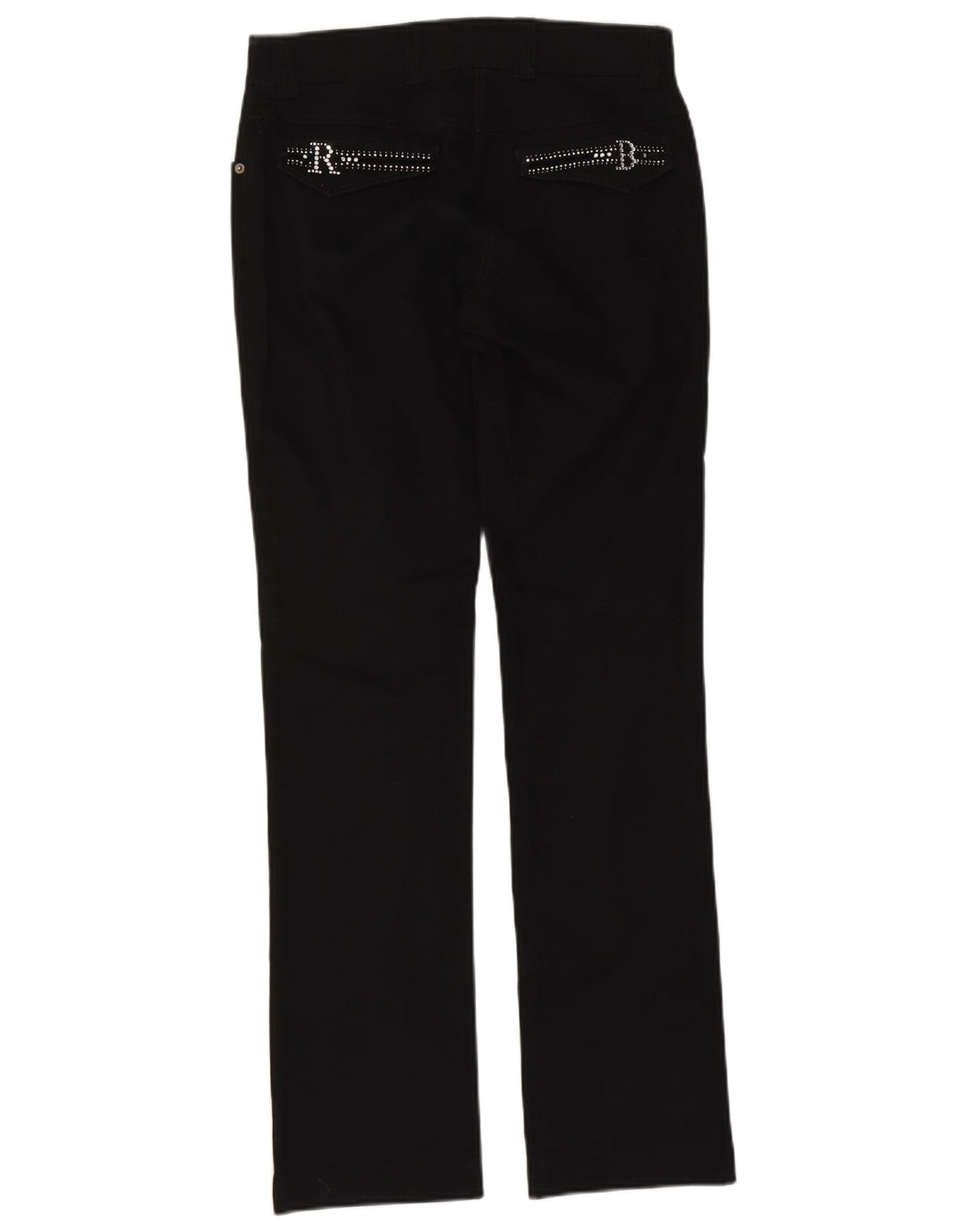 Roccobarocco Damen Bootcut Jeans W32 L32 Schwarze Baumwolle