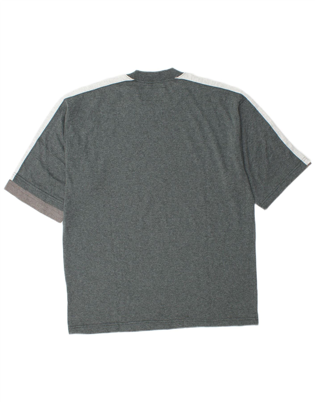 Diadora Herren-Pullover mit grafischem Rundhalsausschnitt, mittelgrau, Farbblock