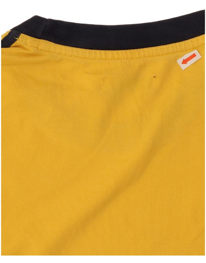 Gas Herren Graphic Top Langarm Mittelgelb