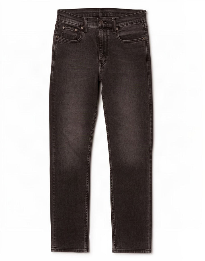 Levi's Herren Slim Jeans W30 L29 Schwarze Baumwolle