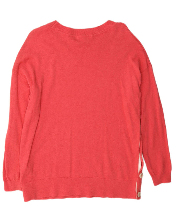 Boden Damen-Pullover mit U-Boot-Ausschnitt, UK 14, mittelrosa Viskose