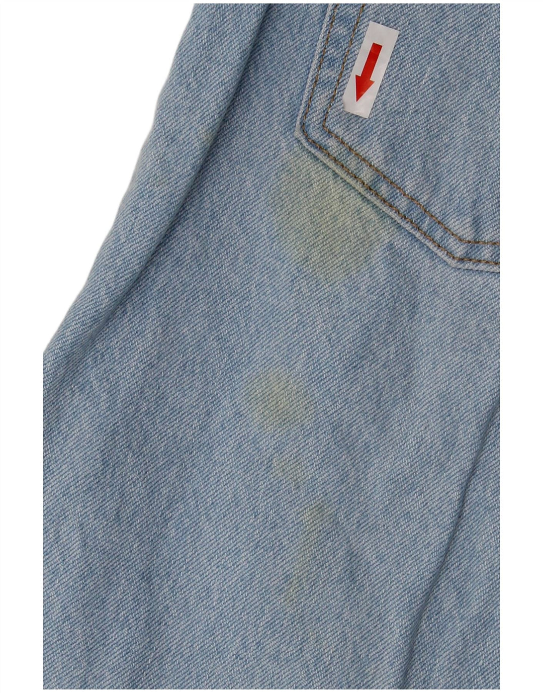 Levi's Damen 501 Distressed Straight Jeans W27 L28 Blaue Baumwolle