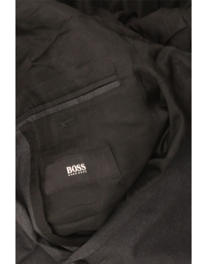 HUGO BOSS Herren 2-Knopf-Blazerjacke UK 36 Small Grau
