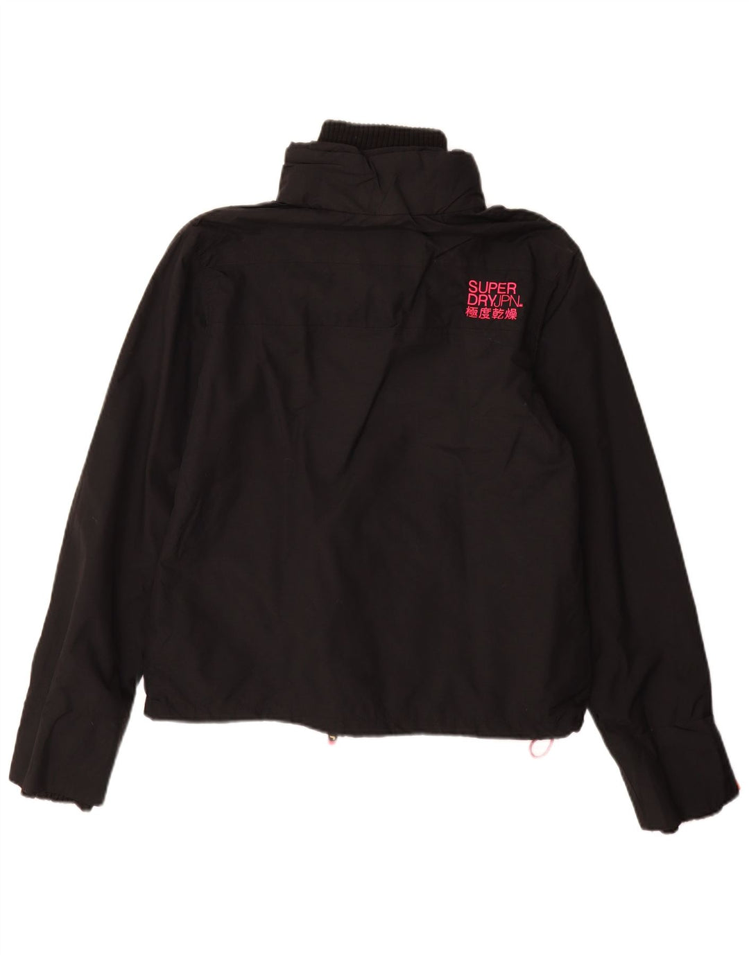 Superdry Damen The Windcheater Windjacke UK 18 XL Schwarz Nylon