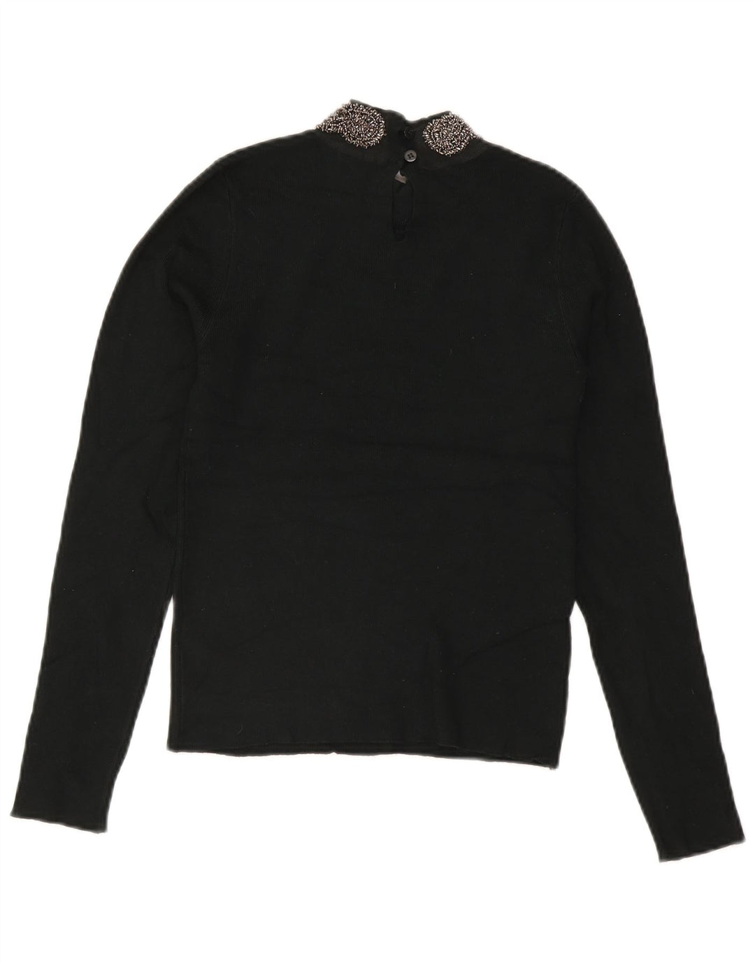 Oasis Damen Top Langarm UK 8 Small Grüne Viskose