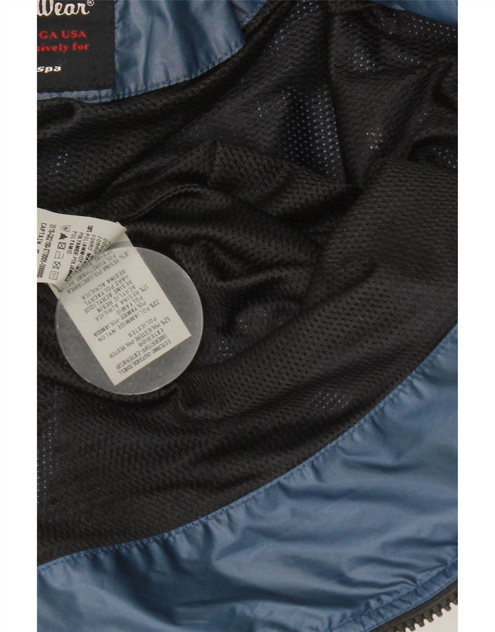Refrigiwear Bomberjacke für Jungen, 13–14 Jahre, marineblaues Farbblock-Polyester