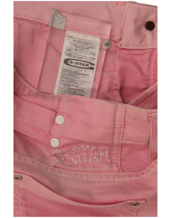 G-STAR Womens Skinny Jeans W25 L30  Pink Polyester