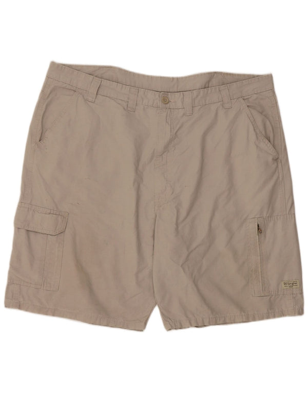 Wrangler Mens Cargo Shorts W44 2XL Grey Cotton