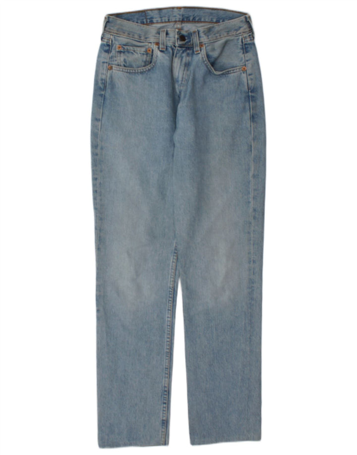Levi's Damen 595 Straight Jeans W30 L30 Blaue Baumwolle