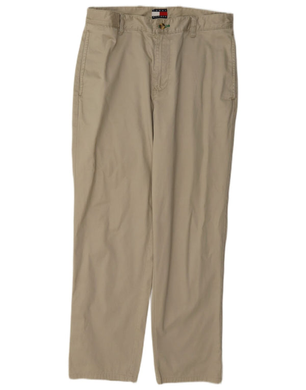 Tommy Hilfiger Herren gerade Chinohose W30 L30 Beige Baumwolle