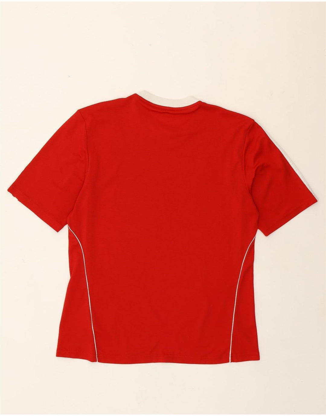Adidas Herren Climalite T-Shirt Top Mittelrotes Polyester