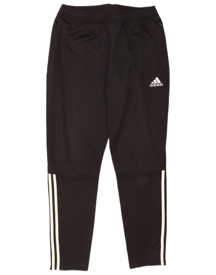Adidas Herren-Trainingshose, groß, aus schwarzem Polyester
