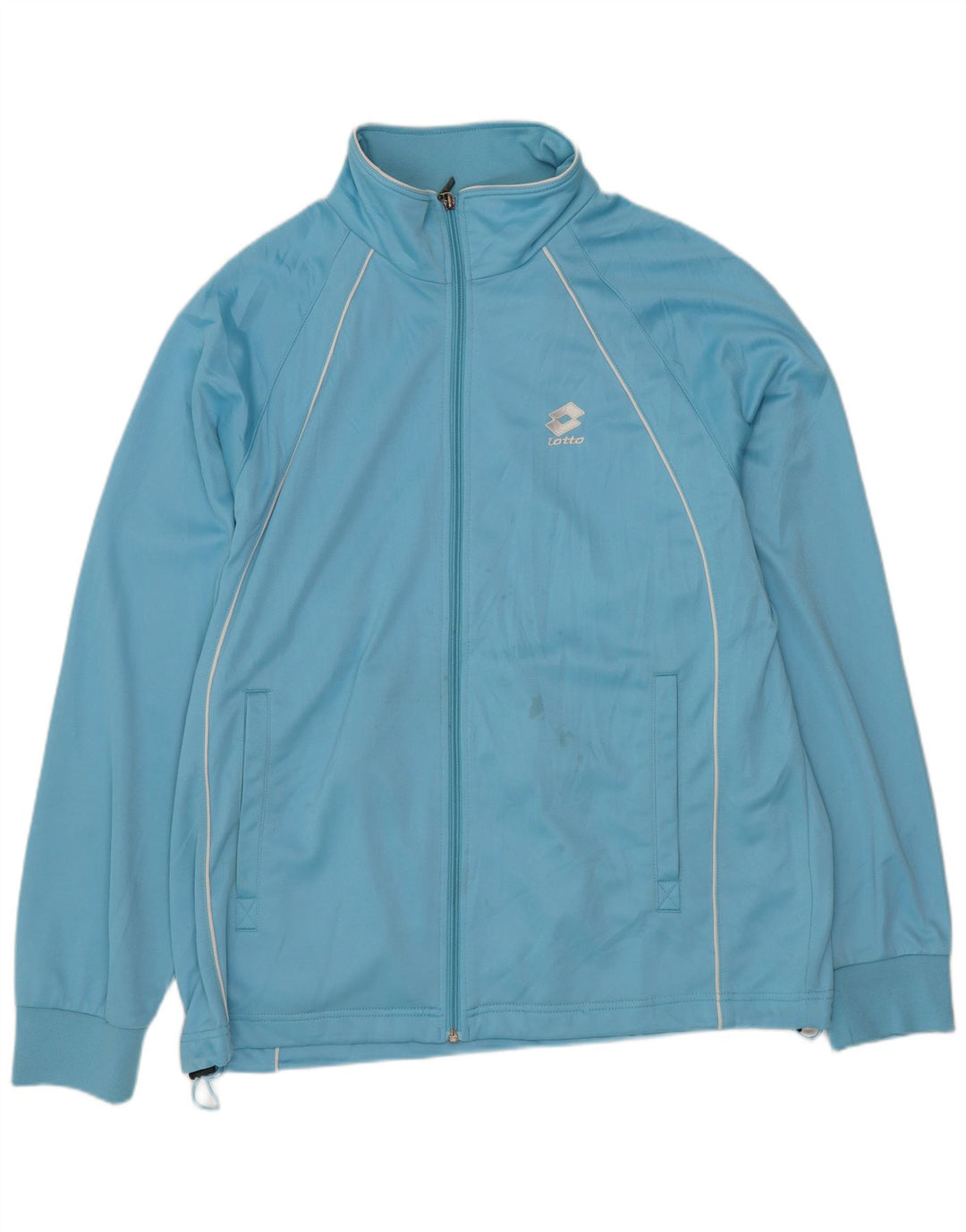 Lotto Herren-Trainingsanzug-Top-Jacke, großes blaues Polyester