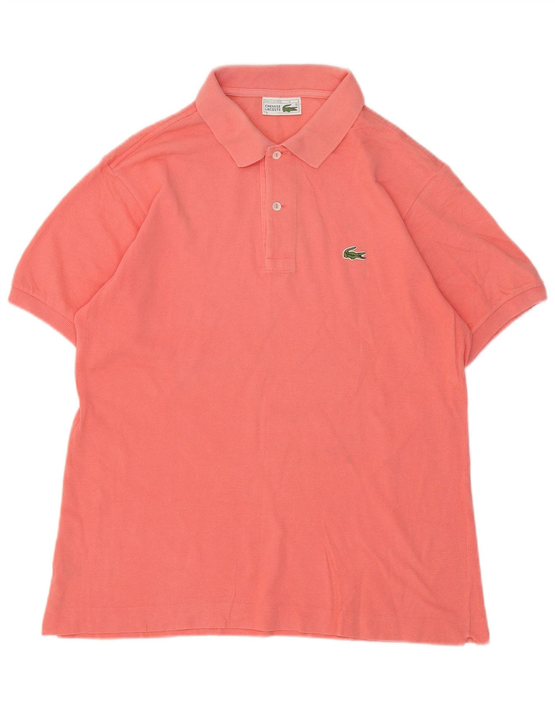 Lacoste Herren-Poloshirt, Größe 4, mittelrosa, Baumwolle