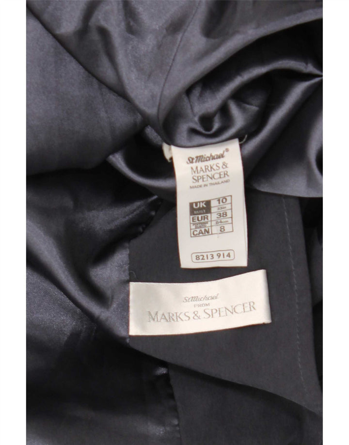 Marks & Spencer Damen-Trenchcoat in Übergröße, Gr. 10, Marineblau, Modal